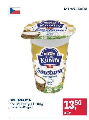 KUNN SMETANA NA VAEN 12%