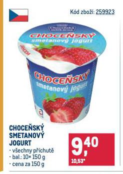 CHOCESK SMETANOV JOGURT