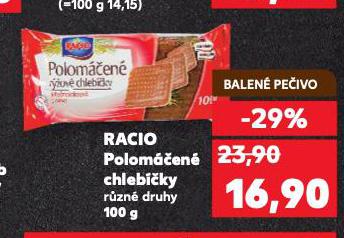 RACIO CHLEBKY POLOMEN