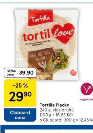 TORTILLA PLACKY