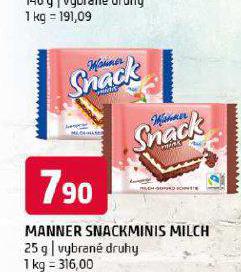 MANNER SNACKMINIS MILCH