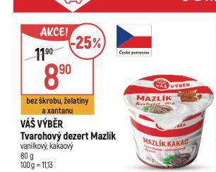 TVAROHOV DEZERT MAZLK