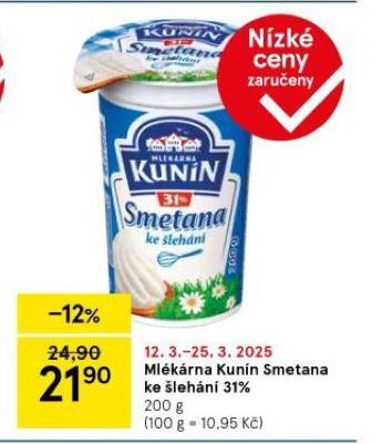 KUNN SMETANA KE LEHN 31%