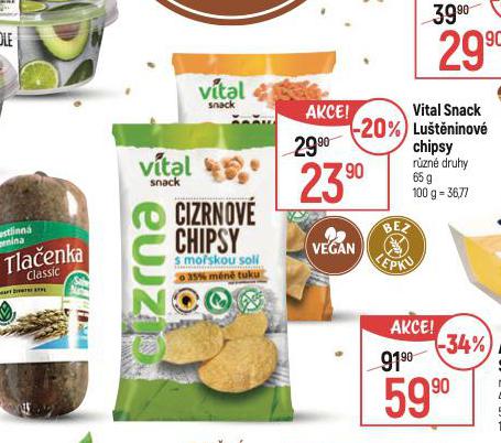 VITAL SNACK LUTNINOV CHIPSY