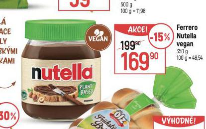 FERRERO NUTELLA VEGAN