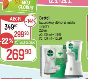 DETTOL BEZDOTYKOV DVKOVA MDLA