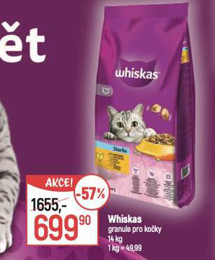 WHISKAS GRANULE PRO KOKY