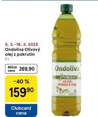 ONDOLIVA OLIVOV OLEJ Z POKRUTIN