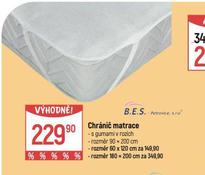 CHRNI MATRACE 90 x 200 CM