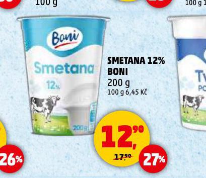 SMETANA 12% BONI