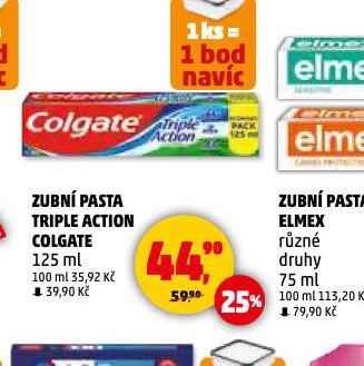 COLGATE TRIPLE ACTION ZUBN PASTA