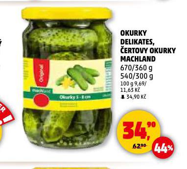 OKURKY DELIKATES, ERTOVY OKURKY MACHLAND