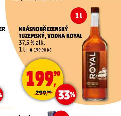 KRSNOBEDZENSK TUZEMSK, VODKA ROYAL