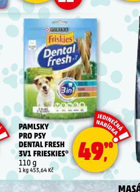 DENTAL FRESH 3v1 FRISKIES PAMLSKY PRO PSY