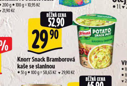 KNORR SNACK BRAMBOROV KAE SE SLANINOU