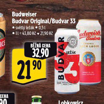 PIVO BUDWEISER BUDVAR