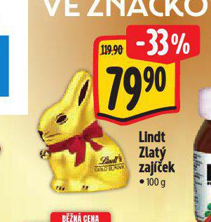 LINDT ZLAT ZAJEK