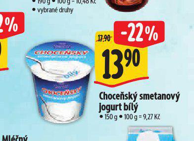 CHOCESK SMETANOV JOGURT