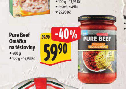 PURE BEEF OMKA NA TSTOVINY