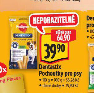 PEDIGREE DENTASTIX POCHOUTKY PRO PSY