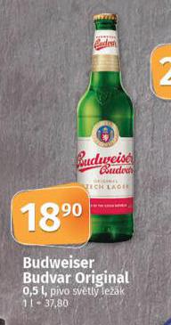 PIVO BUDWEISER BUDVAR ORIGINAL