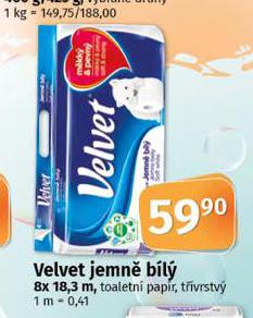 VELVET JEMN BL TOALETN PAPR