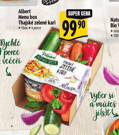 MENU BOX THAJSK ZELEN KARI