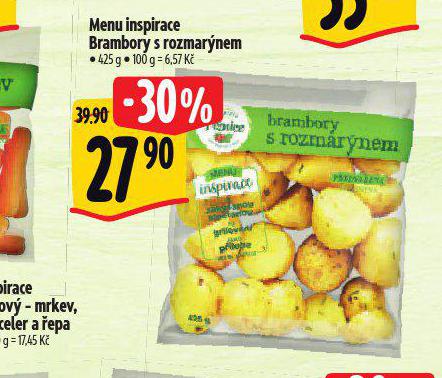 MENU INSPIRACE BRAMBORY S ROZMARNEM