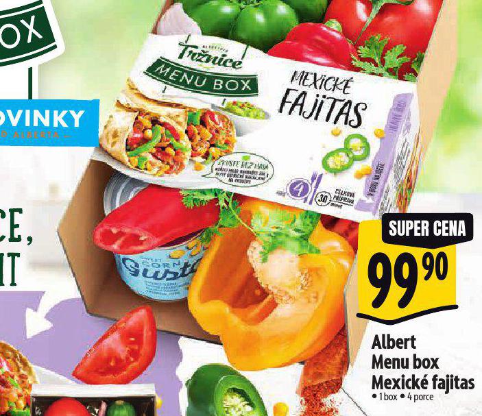 MENU BOX MEXICK FAJITAS