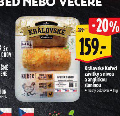 KRLOVSK KUEC ZVITKY S NIVOU A ANGLICKOU SLANINOU