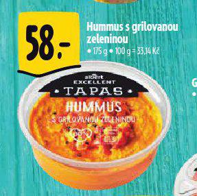 HUMMUS S GRILOVANOU ZELENINOU