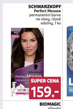 SCHWAZKOPF PERFECT MOUSSE PERMANENTN BARVA NA LVASY