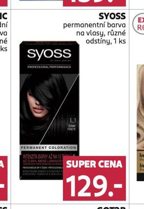 SYOSS PERMANENTN BARVA NA VLASY