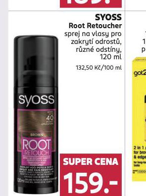SYOSS ROOT RETOUCHER SPREJE NA ODROSTY
