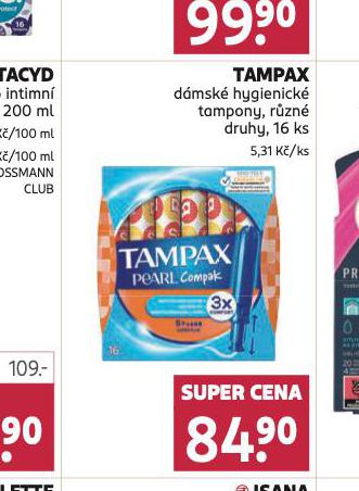 TAMPAX DMSK HYGIENICK TAMPONY