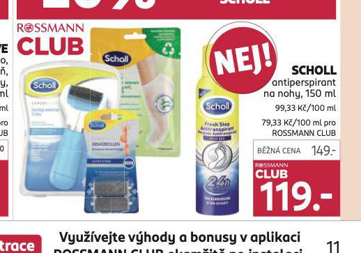 SCHOLL ANTIPERSPIRANT NA NOHY