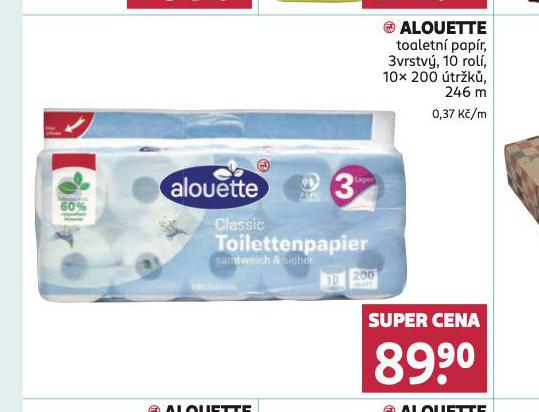 ALOUETTE TOALETN PAPR