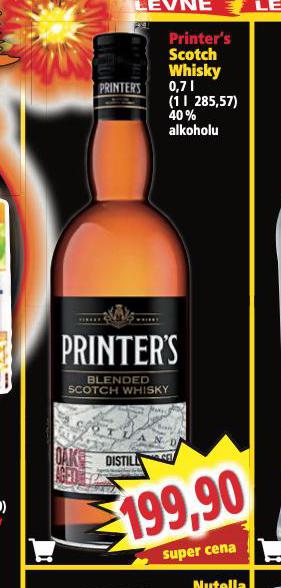 PRINTERS SCOTCH WHISKY