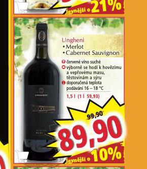 UNGHENI CABERNET SAUVIGNON