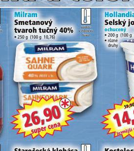 SMETANOV TVAROH TUN 40%