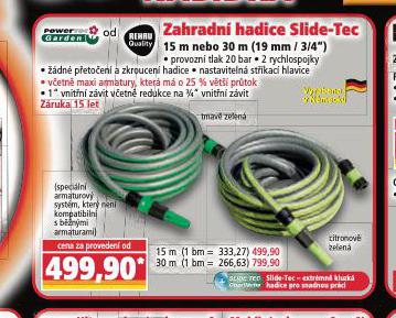 ZAHRADN HADICE 15 M