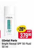 LOREAL PARIS BRIGHT REVEAL SPF 50 FLUID