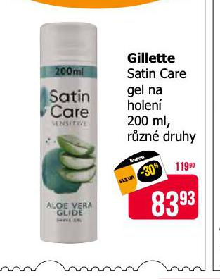 GILLETTE SATIN CARE GEL NA HOLEN