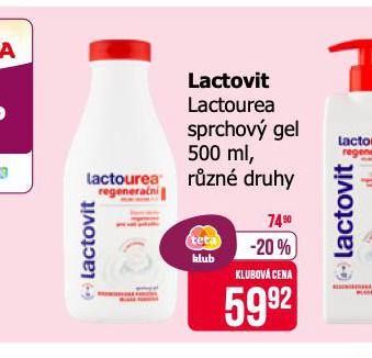 LACTOVIT LACTOUREA SPRCHOV GEL