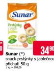 SUNAR SNACK PRSTNKY S JABLENOU PCHUT