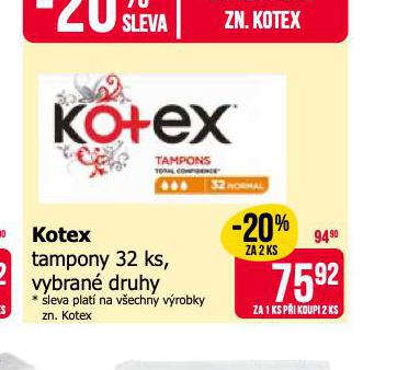 KOTEX TAMPONY