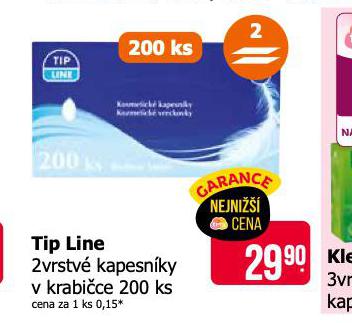 TIP LINE KAPESNKY V  KRABICE
