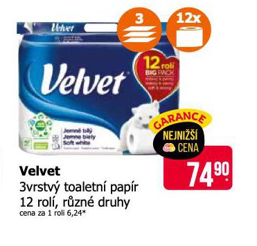 VELVET TOALETN PAPR