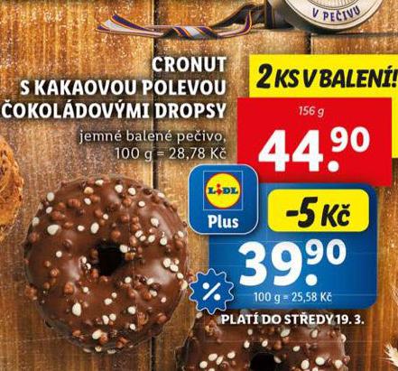 CRONUT S KAKAOVOU POLEVOU A OKOLDOVMI DROPSY