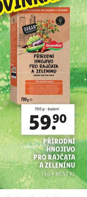 PRODN HNOJIVO PRO RAJATA A ZELENINU